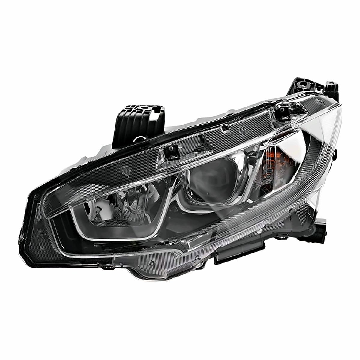 2016-2020 Honda Civic Coupe - Driver Side Headlight - side angle, Part HO2502173