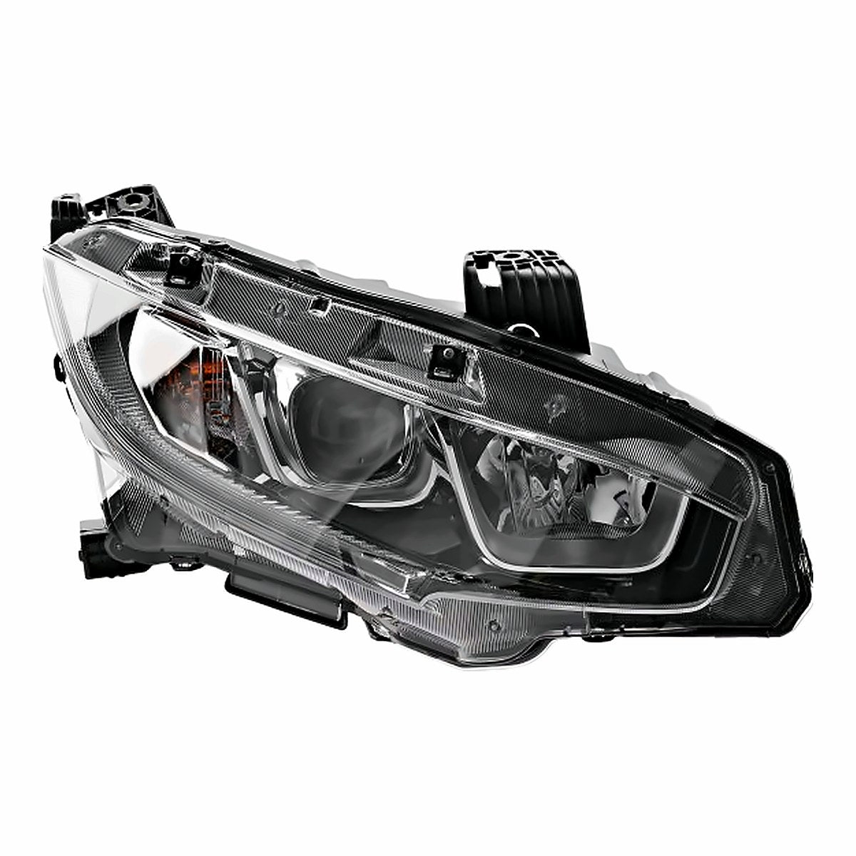 2016-2021 Honda Civic Sedan - Passenger Side Headlight - opposite side angle, Part HO2503173