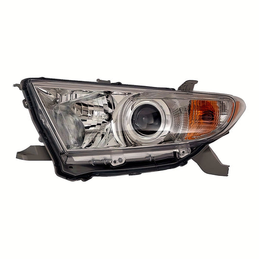 2011-2013 Toyota Highlander - Driver Side Headlight - product view, Part TO2502208